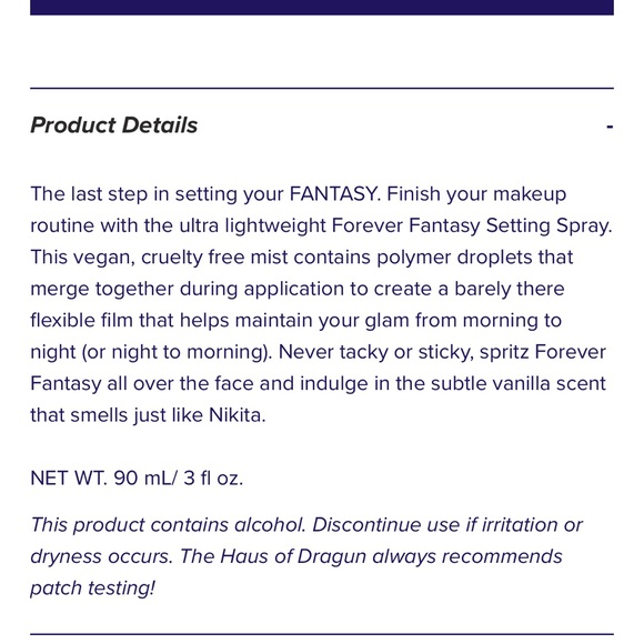 Dragun Beauty Setting Spray - Picture 4 of 4